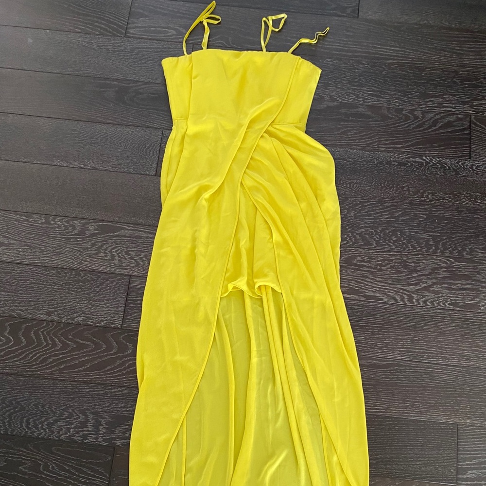 Yellow High-to-low BCBGMaxazria Dress